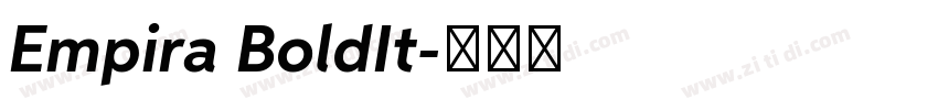 Empira BoldIt字体转换